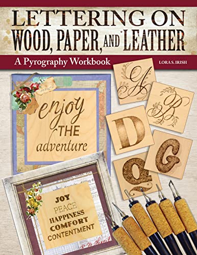 Lettering on Wood, Paper, and Leather: A Pyrography Workbook von Fox Chapel Publishing